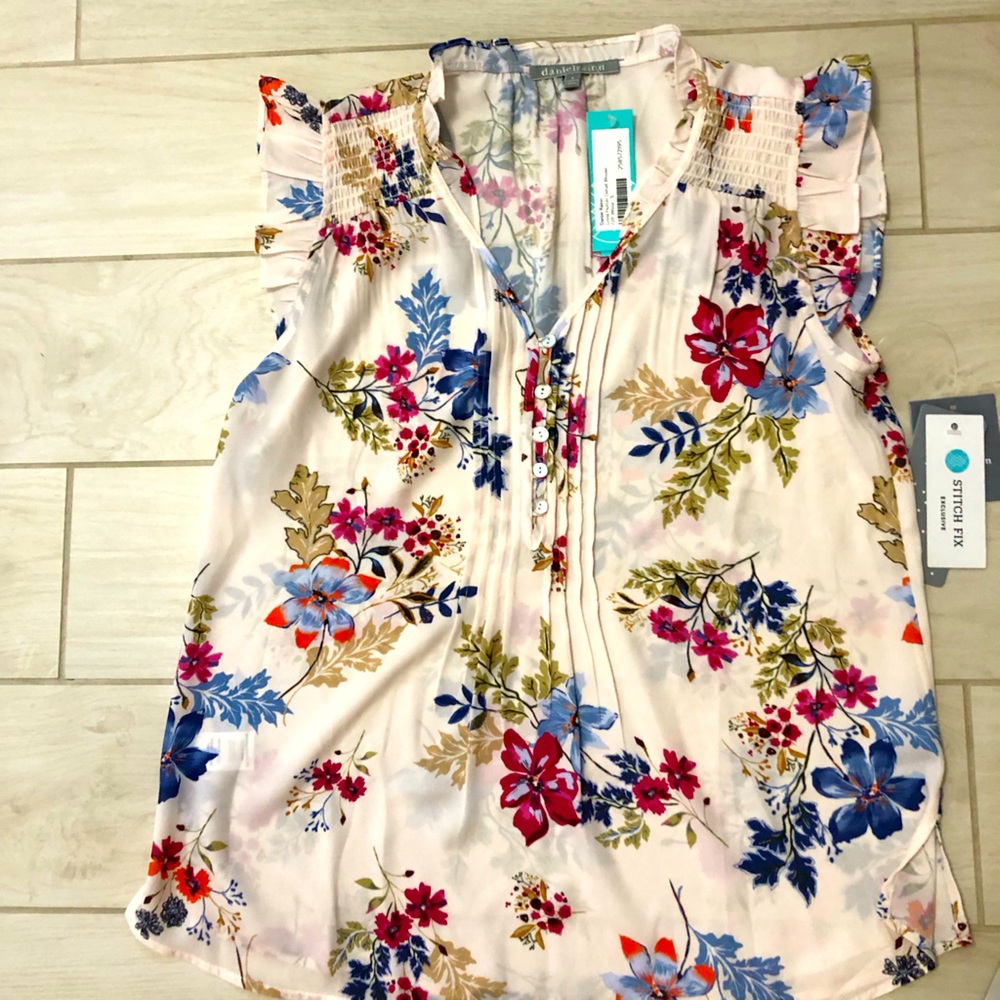 Daniel Rainn Liona flutter detail blouse